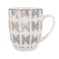 Caneca de 350 ml com padrão azul-cinzento