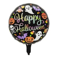 Balão Happy Halloween Iridescente 45 cm - Amor de festa