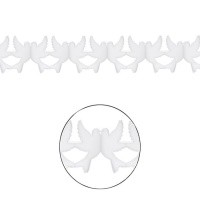 Guirlanda de pombas de papel de 3 m