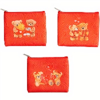 Porta-moedas Ursinhos Amorosos - 1 unidade