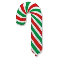 Balão verde candy cane 98 x 63 cm - Festa Conver