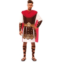 Fato de soldado romano com capa para homem