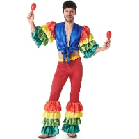 Fantasia de rumbero multicolor para homem