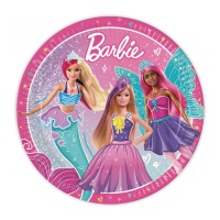 Pratos de fantasia Barbie 23 cm - 8 unid.