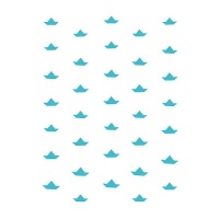 Estêncil barcos de papel 15 x 20 cm - Artis decor - 1 unidade