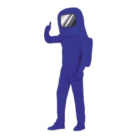 Fato de astronauta azul para crianças