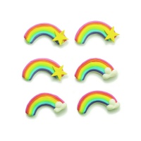 Figuras de açúcar de Arco-íris - Decora - 6 unidades