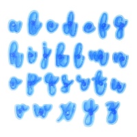 Kit de marcadores para biscoitos de letras minúsculas