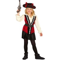 Fato pirata de caveira para raparigas