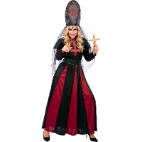 Fato de freira diabólica para mulher