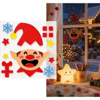 Decoração adesiva de gel com duende