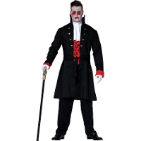 Fato de vampiro imperador para homem