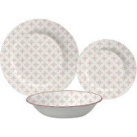 Conjunto de louça Losangos - 18 peças