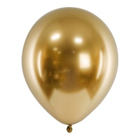 Balões de látex cromados de 12 cm - PartyDeco - 50 unidades