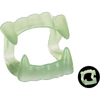 Dentes de vampiro fosforescentes