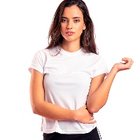 Camiseta de poliéster 100% respirável de 135 g para mulher - 1 unidade
