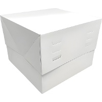 Caixa para bolo 15 x 15 x 20 cm - altura regulável até 24 cm