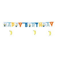 Guirlanda Happy Birthday Minions de 1,53 m