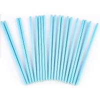 Canudos de papel azuis - 20 unidades