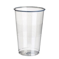 Copos de plástico transparente de 350 ml - 50 unid.