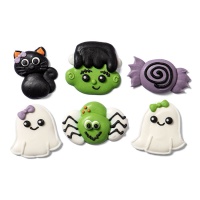 Monstros e fantasmas figuras de açúcar - Decorar - 6 unidades