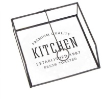 Caixa de guardanapos de cozinha transparente