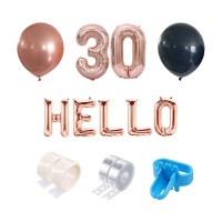 Kit de balões Hello 30 - Monkey Business - 95 unidades
