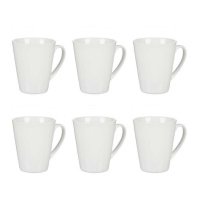 Chávena de porcelana para pequeno-almoço 380 ml - 6 unidades