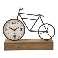 Relógio de mesa de bicicleta com base - DCasa