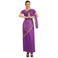 Fato de Bollywood Hindu para Mulher Lilás