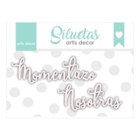 Chipboard momentazo e nós - Artis decor - 2 peças