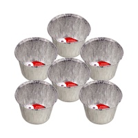 Recipiente descartável para flan 8 x 3,6 cm - 7 unidades