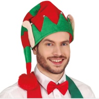 Chapéu de elfo com orelhas e sinos