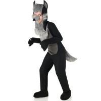 Fantasia de lobo com nariz infantil