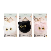 Chaveiro de gato de pelúcia - 1 unidade