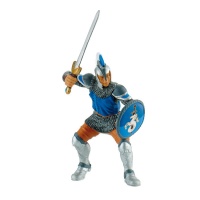 Topo de bolo guerreiro medieval azul 12 cm - 1 peça