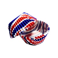 Patriotic swirls mini cápsulas de cupcake - PME - 100 pcs.