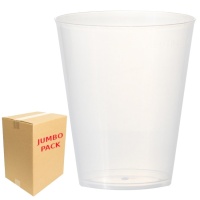 Copos de plástico transparentes largos de 465 ml - 400 unid.
