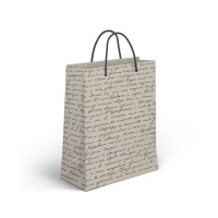 Saco de oferta 23 x 18 x 10 cm com texto escrito - 1 unid.