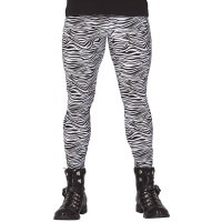 Leggings de roqueiro com estampa de zebra