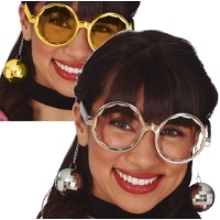 Óculos sortidos com brincos de disco