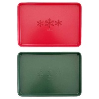 Forma retangular de Natal 39,5 x 27 x 2,4 cm - Decorar