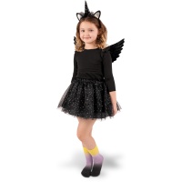 Conjunto de unicórnio preto infantil