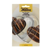 Cortadores de Coração Aninhados - Wilton - 3 unidades