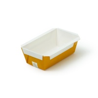 Formas de pão descartáveis amarelas 12,1 x 5,7 x 4,7 cm - Decora - 5 unidades