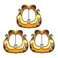 Máscaras Garfield - 6 peças