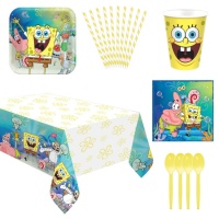 Pack Festa Bob Esponja Calça Quadrada - 8 pessoas