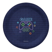 Pratos do Game On Videojogo de 18 cm - 8 unidades