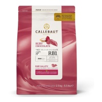 Nuggets de chocolate rubi derretido 2,5 kg - Callebaut