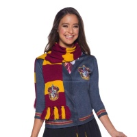 Cachecol Gryffindor amarelo e castanho Harry Potter